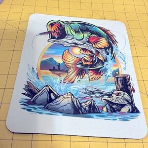 Hand pressed Sublimation Mouse Pad, Brand New!